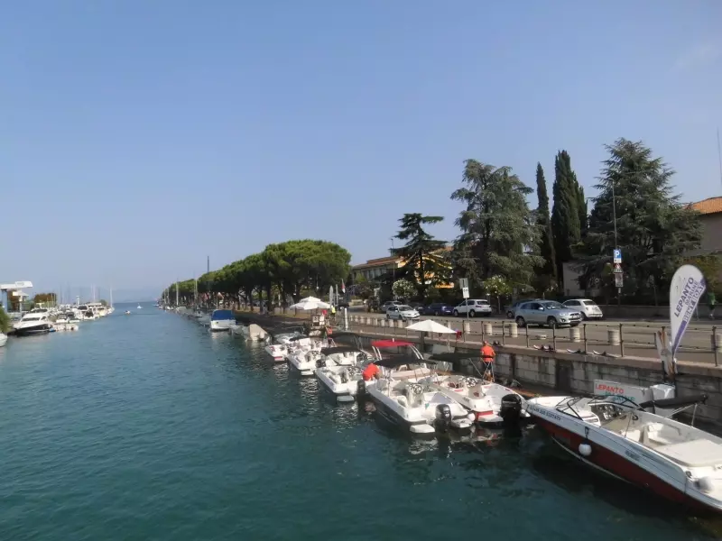 Waterfront on Lake Garda in Peschiera del Garda