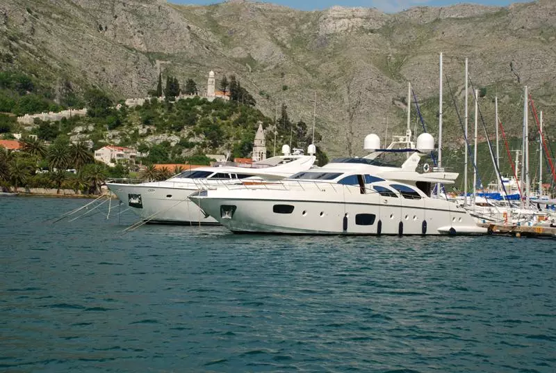Sardinia coast and port