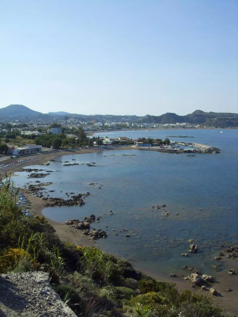 Coast near Faliraki in Rhodes