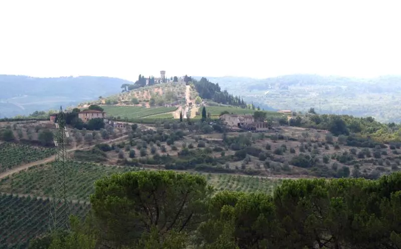 Tuscan landscape in Chianti