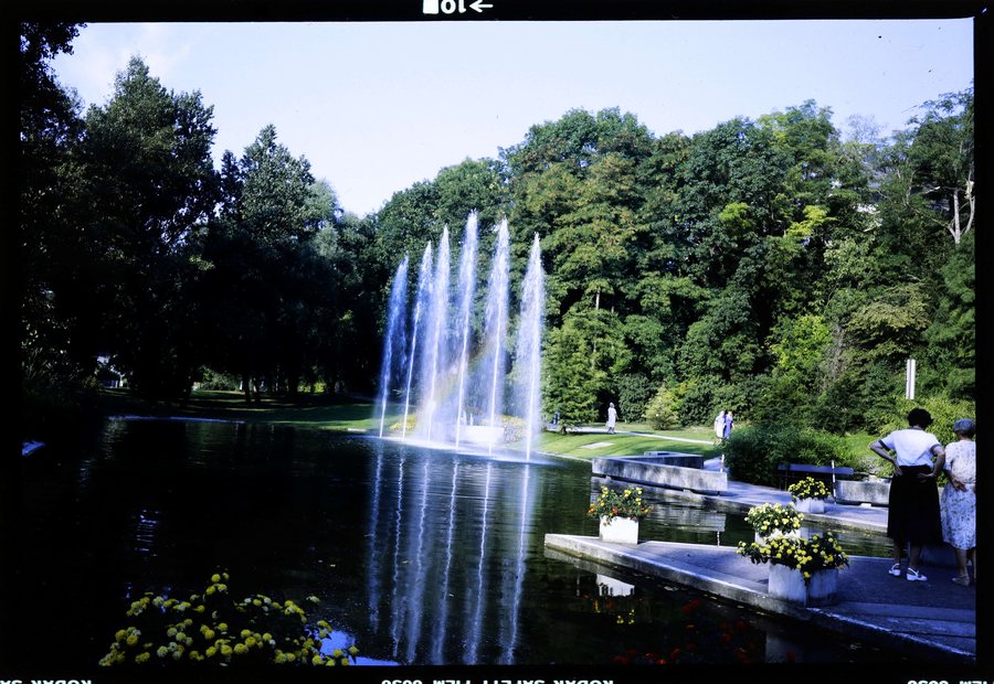 Bad Bellingen: Springbrunnen im Kurpark