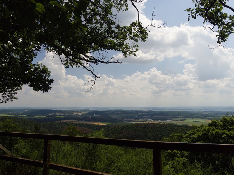 View from Roter Schuss toward Ellrich