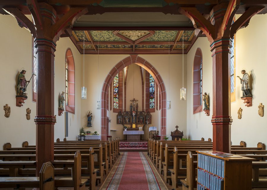 St. Peter und Paul Church interior in Bargen