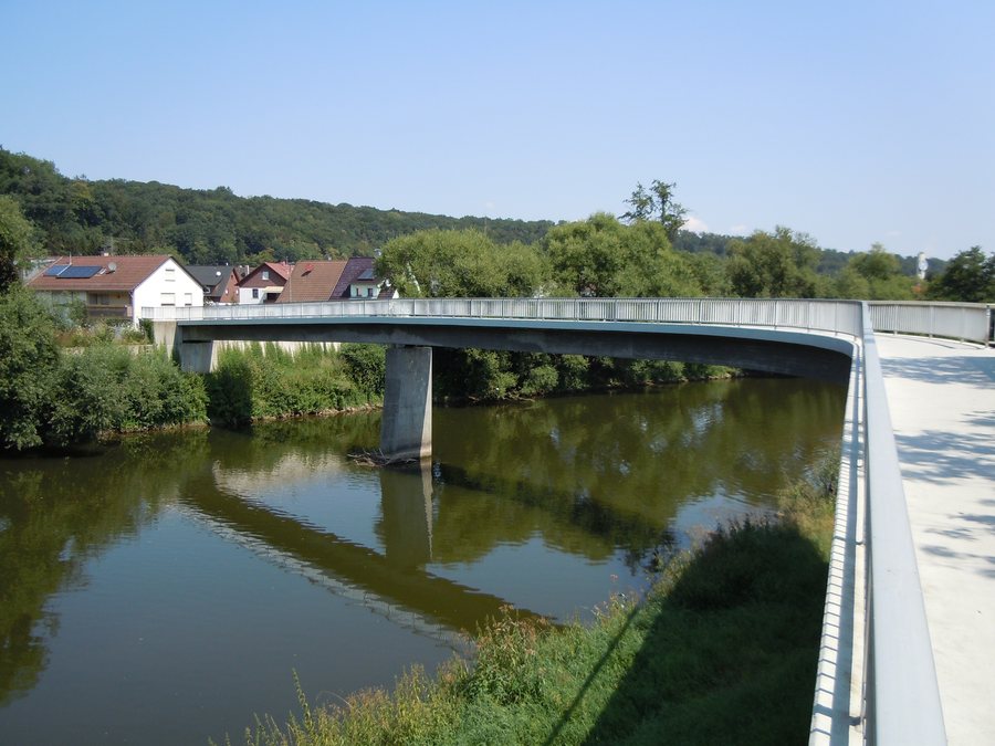 Neckar-Erms-Steg Blickrichtung Nordost