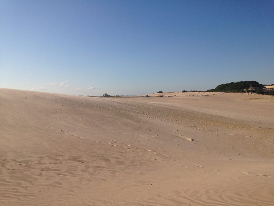 White dunes of Itaúnas in the Parque Estadual de Itaúnas near Conceição da Barra
