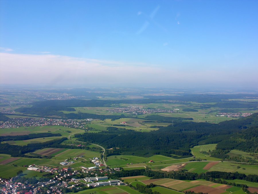 Aerial view of Denkingen at Klippeneck in Baden-Württemberg