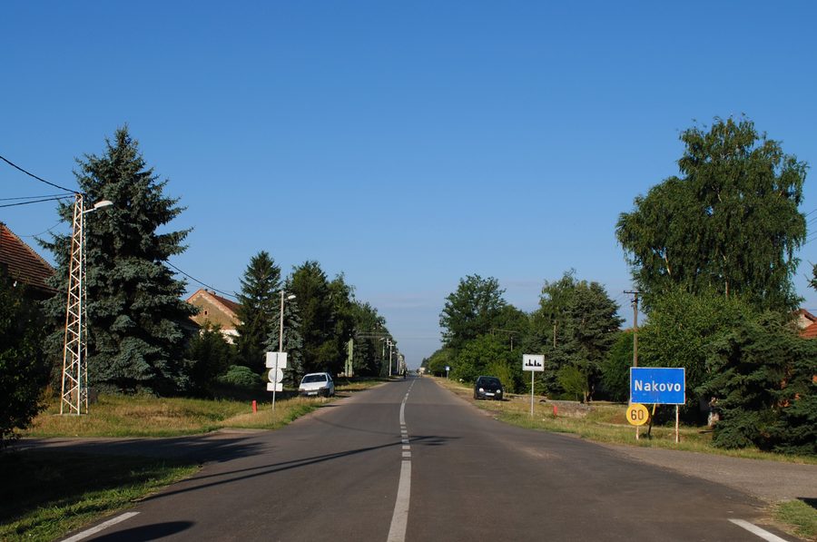 Entrance to Nakovo from the Serbian-Romanian border
