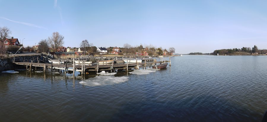 Panorama of Oxelösund in Sweden