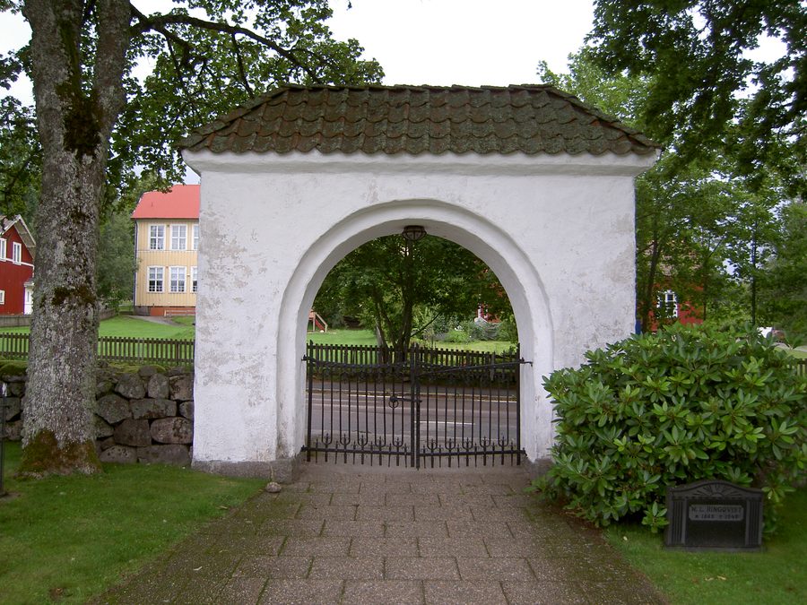 Western lych gate at Mölltorp church