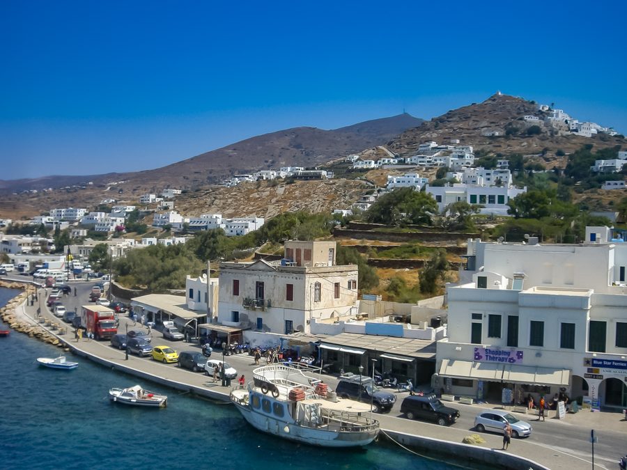 Landscape on Paros in Greece