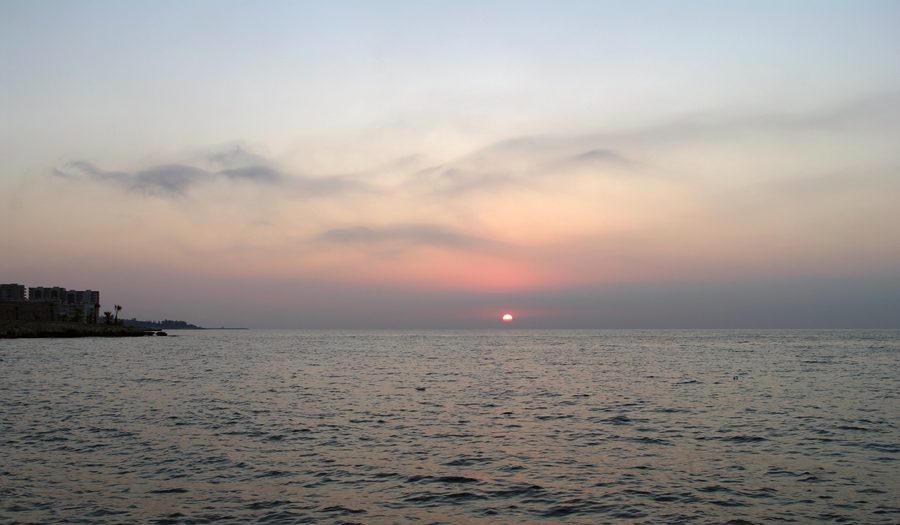 Early morning view of the coast near Ayaş in the district of Erdemli, Mersin