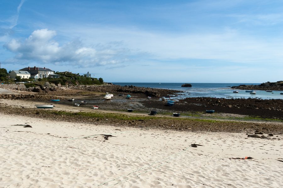 Old Town beach and bay on St Mary's, Isles of Scilly