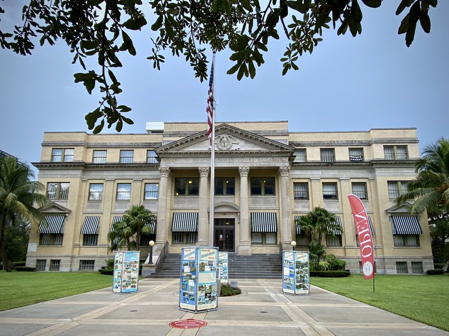 Historic Palm Beach County Courthouse, now the History Museum, in West Palm Beach, Florida
