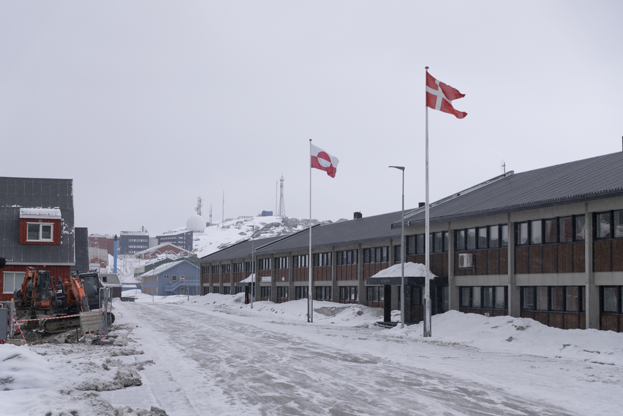 Street scene in Nuuk, Greenland