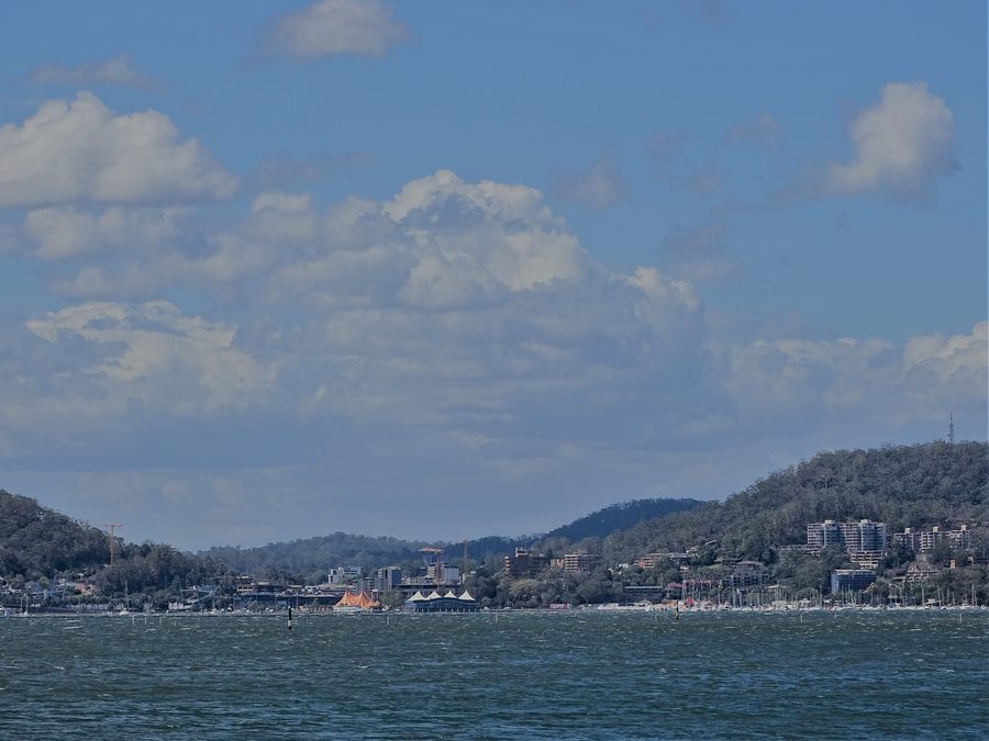 View of Gosford on the Central Coast of New South Wales.