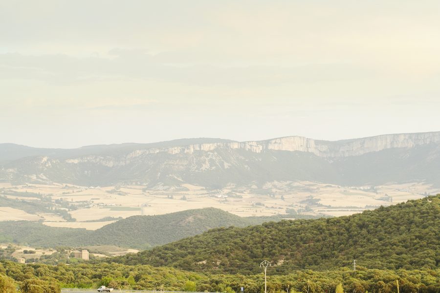 Landscape of the Camino de Santiago in Navarre