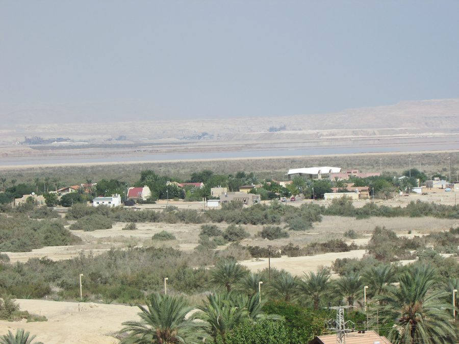 Ein Tamar, seen from the path to the mushroom above Neot HaKikar