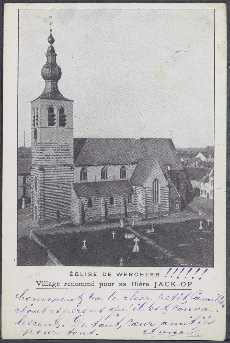 Historic view of the Sint-Jan-De-Doperkerk in Werchter