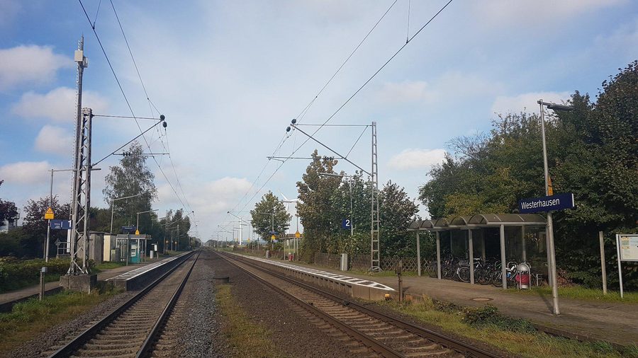 Westerhausen railway station in Melle, Lower Saxony