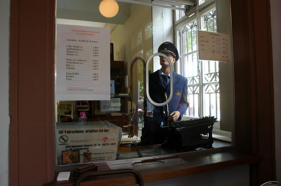 Local history museum in Bammental's old railway station