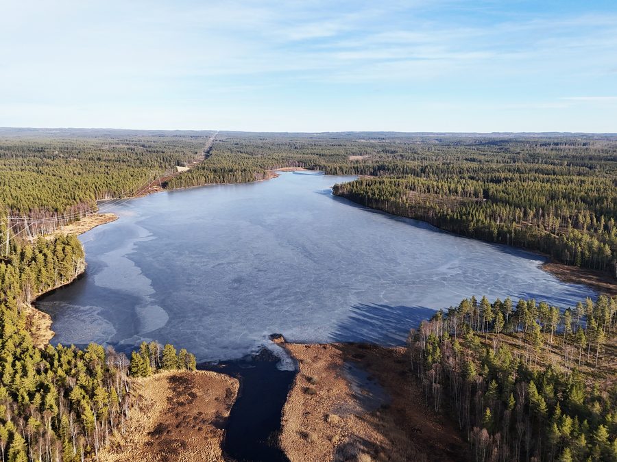 Lake Svansjön in the municipality of Vaggeryd