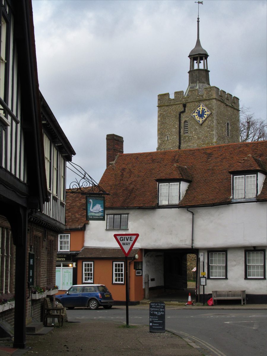 Town center of Felsted in Aabenraa Municipality