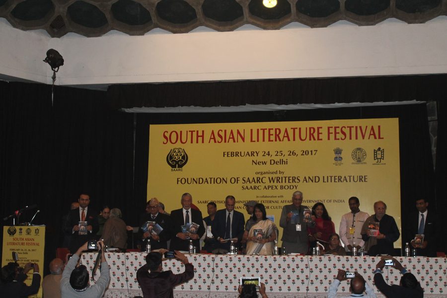 People at the South Asian Literature Festival.
