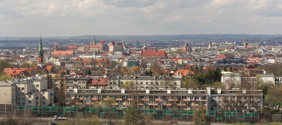 View of Kraków from Krak Mound