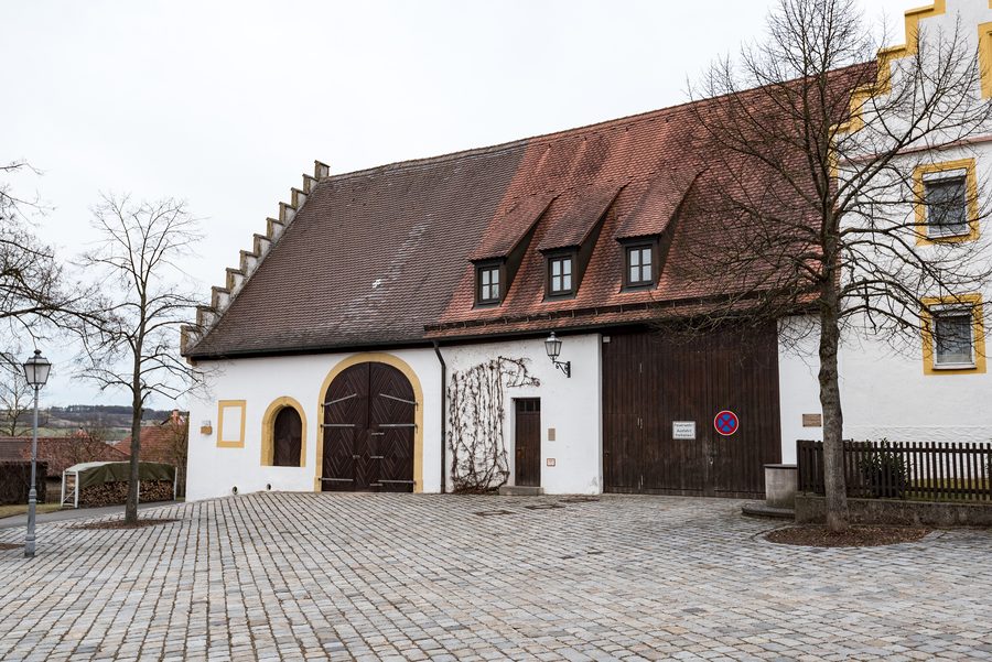Historic building at Schloßplatz in Trunstadt, Viereth-Trunstadt