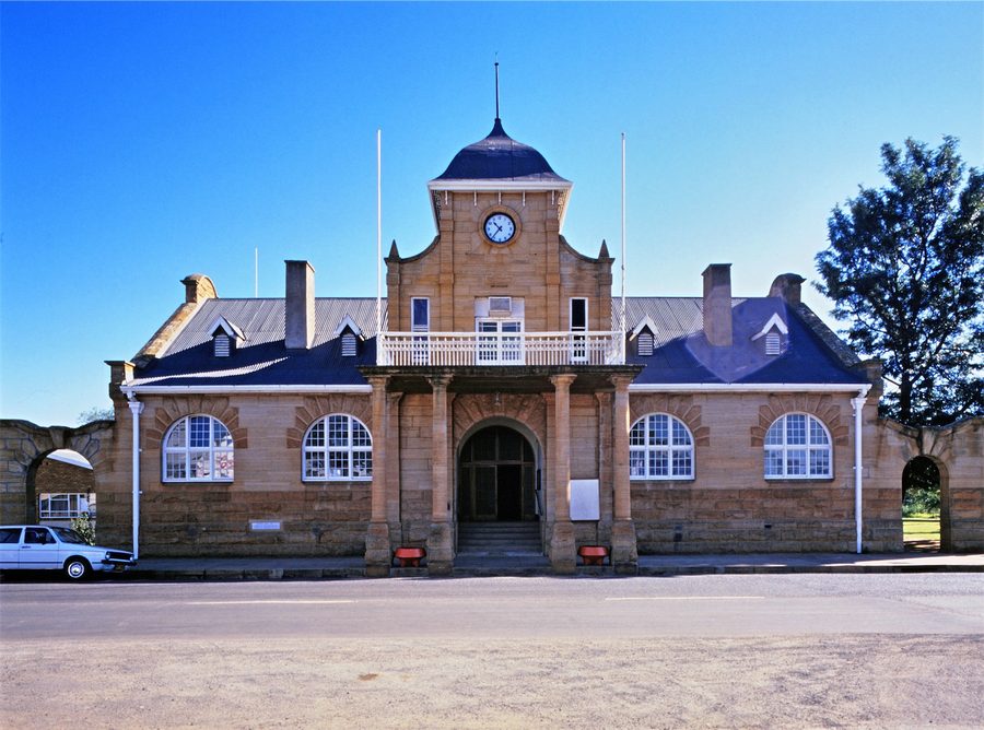 Historic Utrecht Town Hall in Utrecht, KwaZulu-Natal