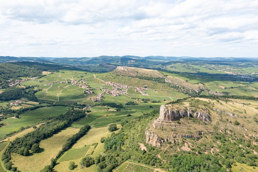 File:Aerial view of the Rock of Solutré and Rock of Vergisson, France (51694930616).jpg