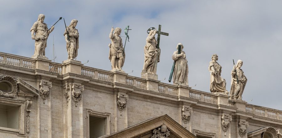 View of St. Peter’s Basilica in Vatican City