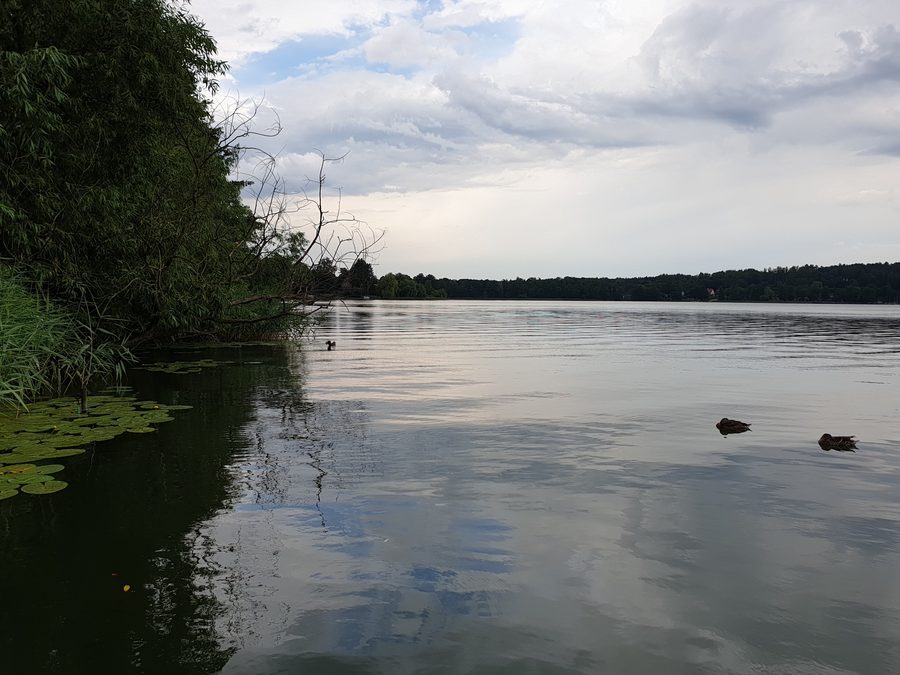 Lake Czos near Mrągowo in the lake district of Warmian-Masurian.
