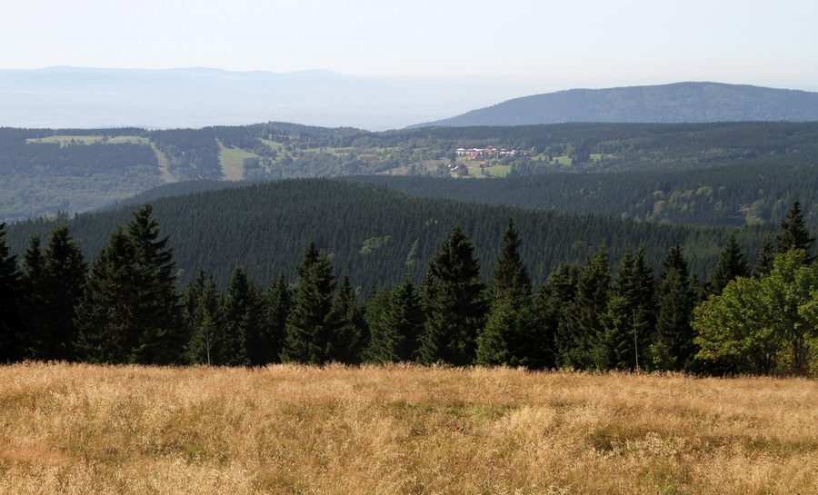Mountain landscape at Klínovec in the Ore Mountains
