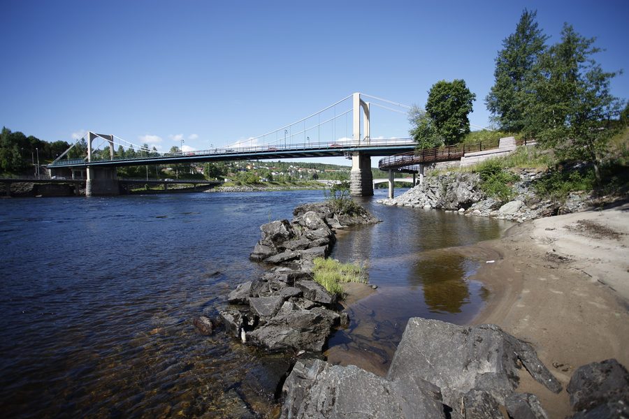 Gamlebrua bridge over the Glomma near Kongsvinger