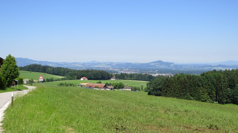 View of Freilassing from the eastern Högl