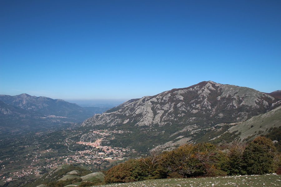 View of Colliano in the province of Salerno in Campania