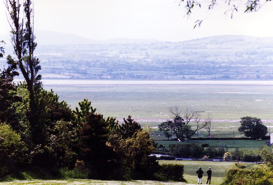 View of Wales and the River Dee from Ness Botanic Gardens