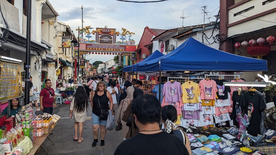 Jonker Street night market in Melaka