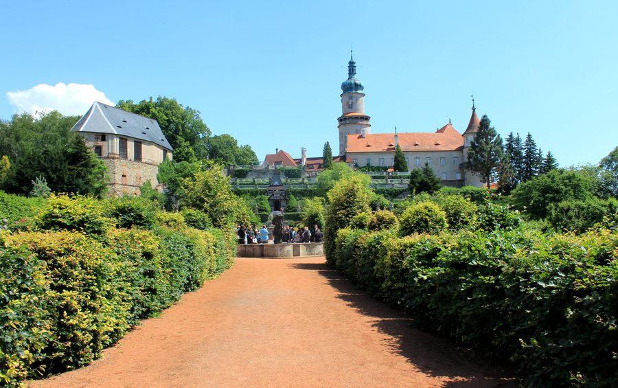Nové Město nad Metují Castle from the castle garden