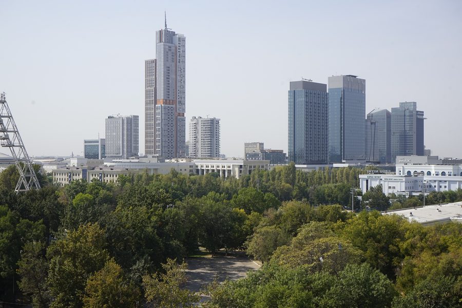 View over Tashkent city from Hotel Shodlik Palace