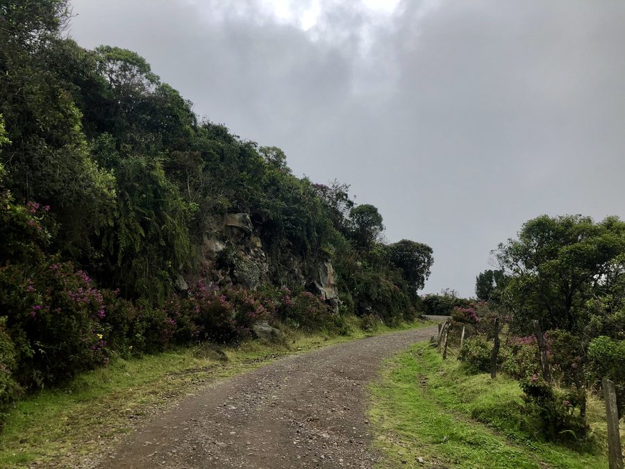 Volcanic landscape in Nariño