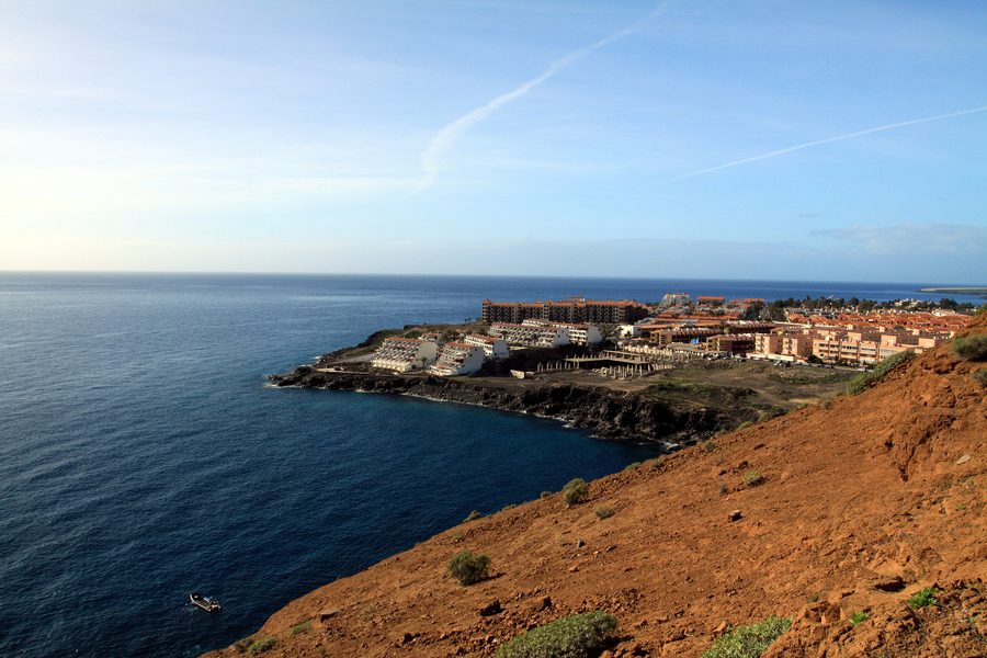 Costa Del Silencio on Tenerife, seen from Montaña Amarilla