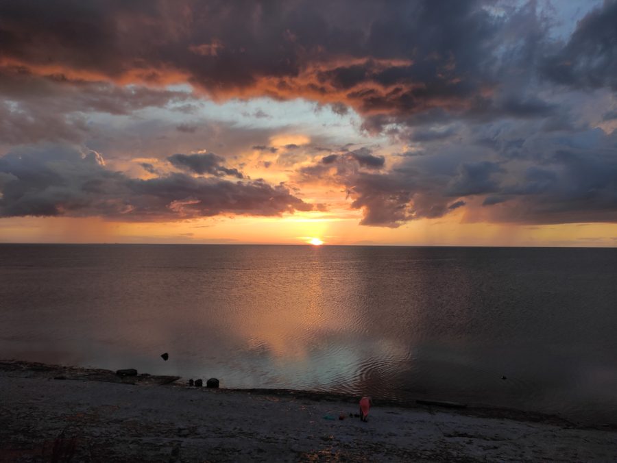 Sunset on Byxelkrok beach, Öland, Sweden