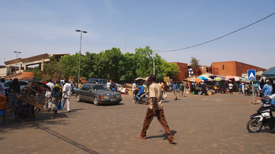 Urban scene in Ouagadougou