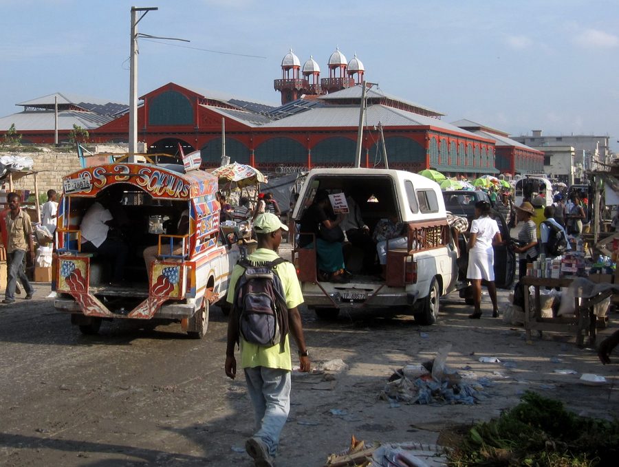 Market scene in Haiti