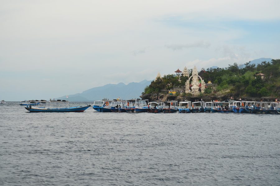 Coastal landscape of Menjangan Island in West Bali National Park on Bali