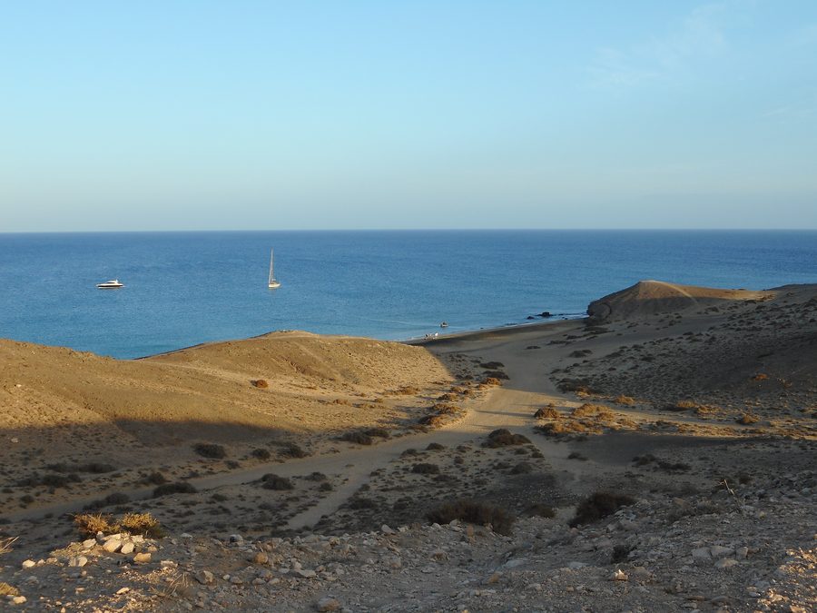 Coast of the Los Ajaches nature park on Lanzarote