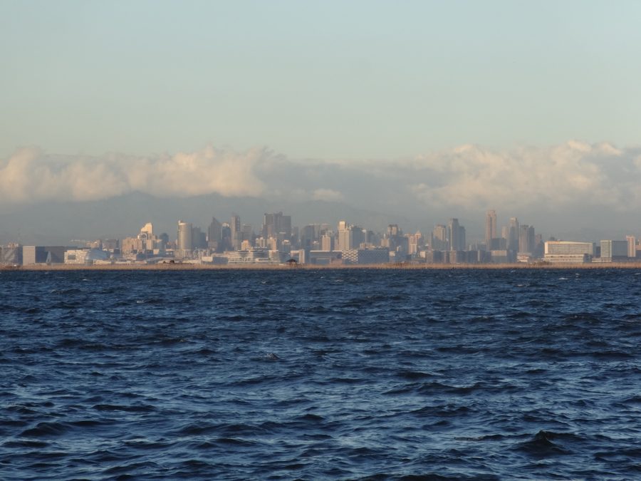 View over Manila Bay to Metro Manila