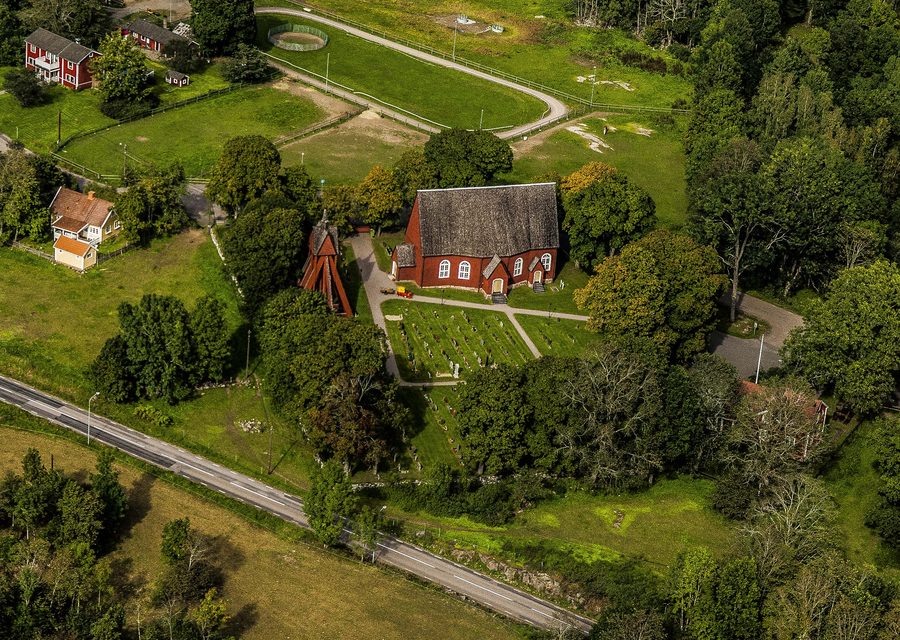 Exterior of Kråksmåla kyrka in Kråksmåla, Sweden